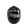 NRO PARLAK GRI SİYAH FULL KASK