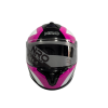 NRO PEMBE SİYAH BEYAZ FULL KASK