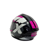 NRO PEMBE SİYAH BEYAZ FULL KASK