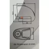 FARK MOTOR Motosiklet Disk Kilidi Çinko Alaşımlı Çelik