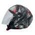 SWAY SW 715 Black Grey Red Yarım Kask