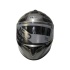 NRO PARLAK SİYAH GRI FULL KASK