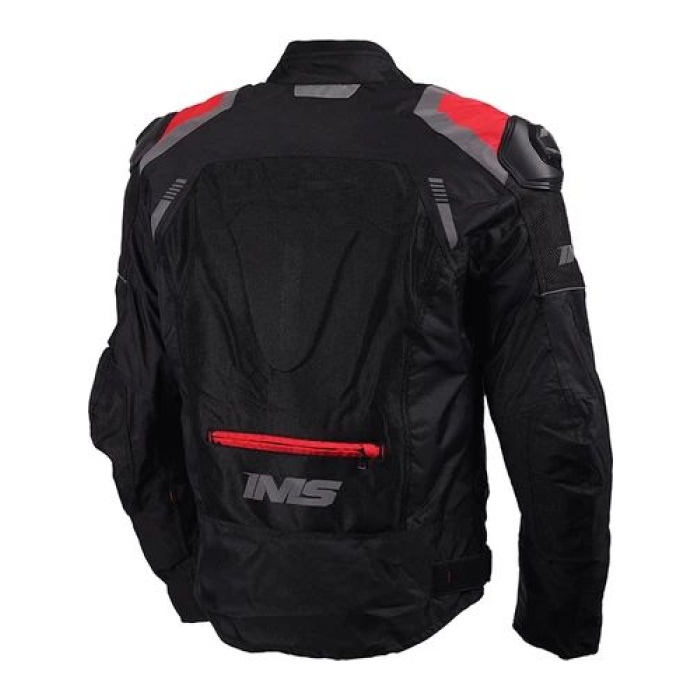 IMS SPOR DÖRT MEVSİM MOTOSİKLET MONTU SİYAH-KIRMIZI