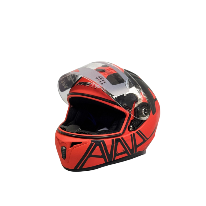 RS2 MAT SİYAH KIRMIZI FULL KASK