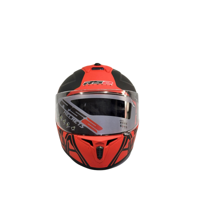 RS2 MAT SİYAH KIRMIZI FULL KASK