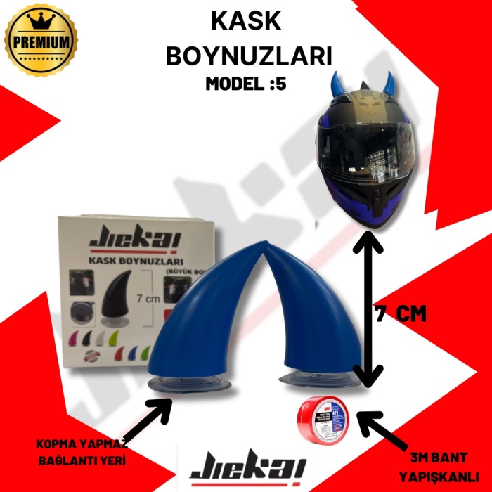 KASK BOYNUZU BÜYÜK BOY MAVİ MODEL-5