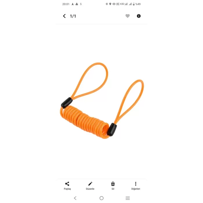 FARK MOTOR Motosiklet Disk Kilidi Çinko Alaşımlı Çelik