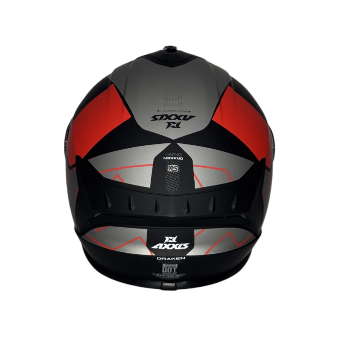 AXXİS DRAKEN MATT RED MOTOSİKLET KASKI