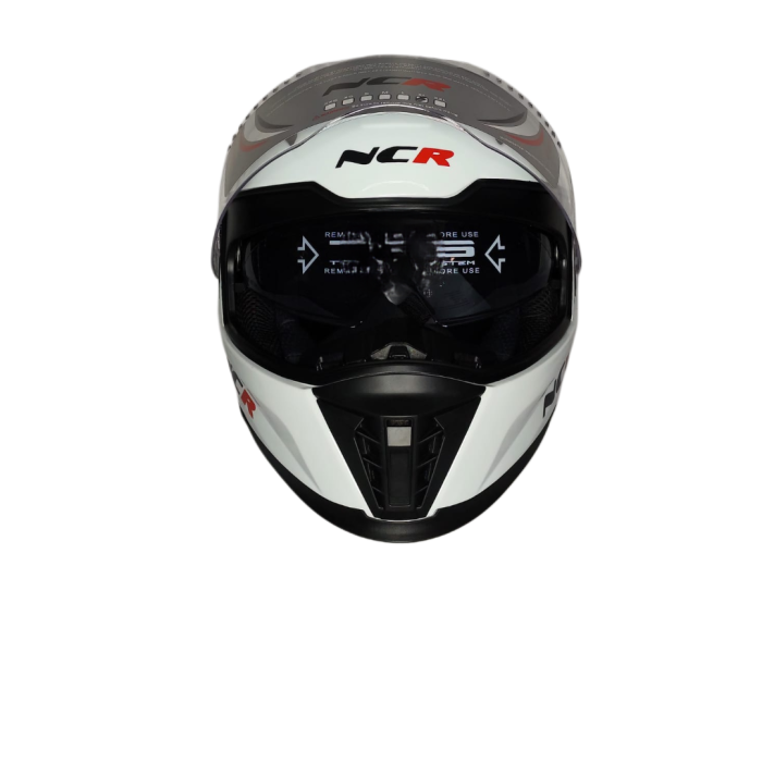 NCR ÇİFT VİZÖRLÜ FULL KASK BEYAZ