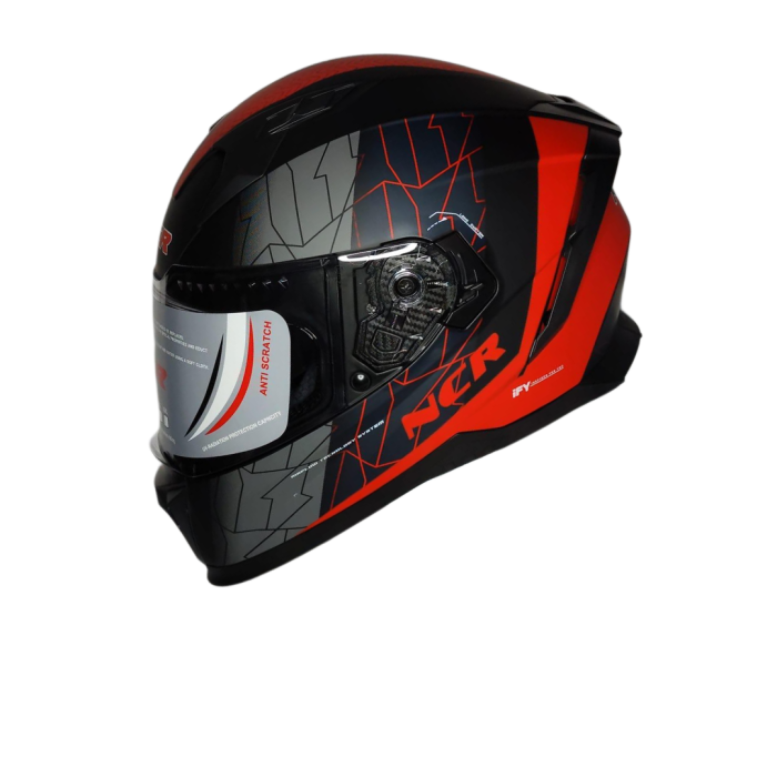 NCR ÇİFT VİZÖRLÜ FULL KASK KIRMIZI