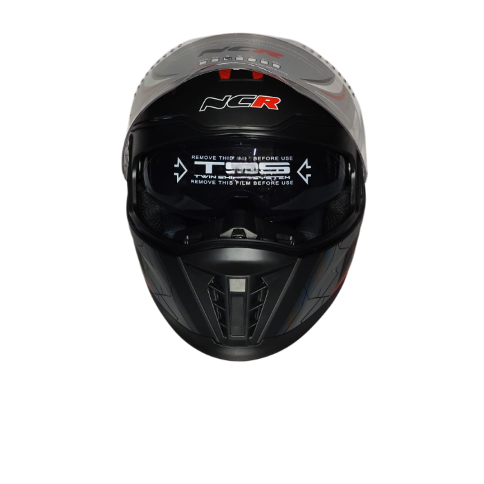 NCR ÇİFT VİZÖRLÜ FULL KASK KIRMIZI