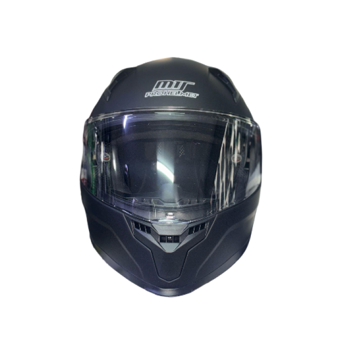 MTS GÜNEŞ VİZÖRLÜ MAT SİYAH MOTORCU KASK ECER22.06