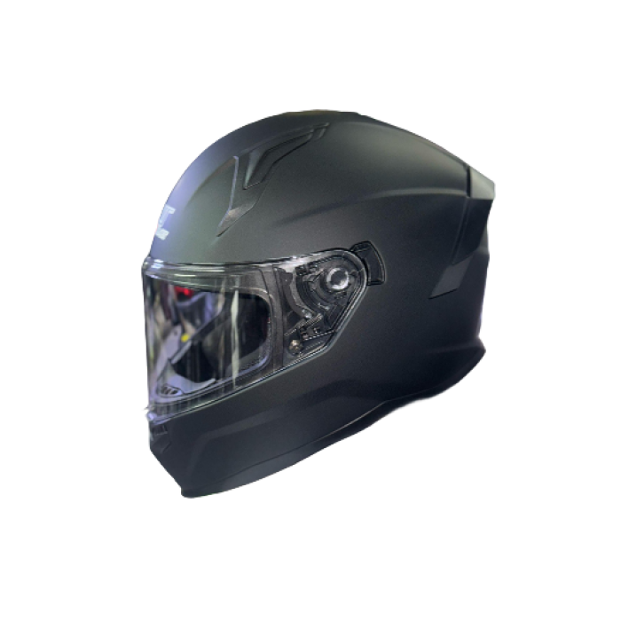 MTS GÜNEŞ VİZÖRLÜ MAT SİYAH MOTORCU KASK ECER22.06