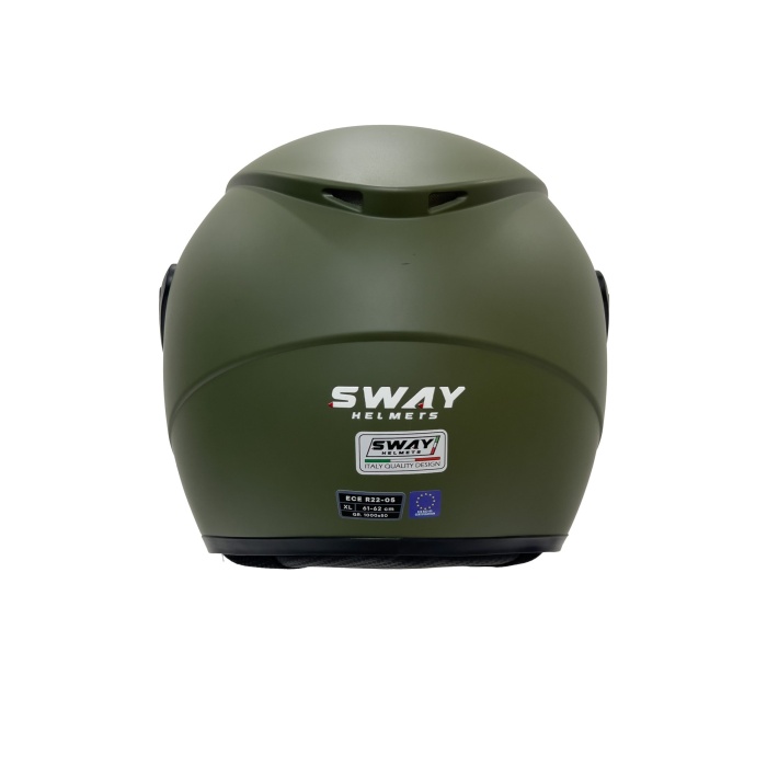 SWAY SW 733 Mat Yeşil Yarım Kask