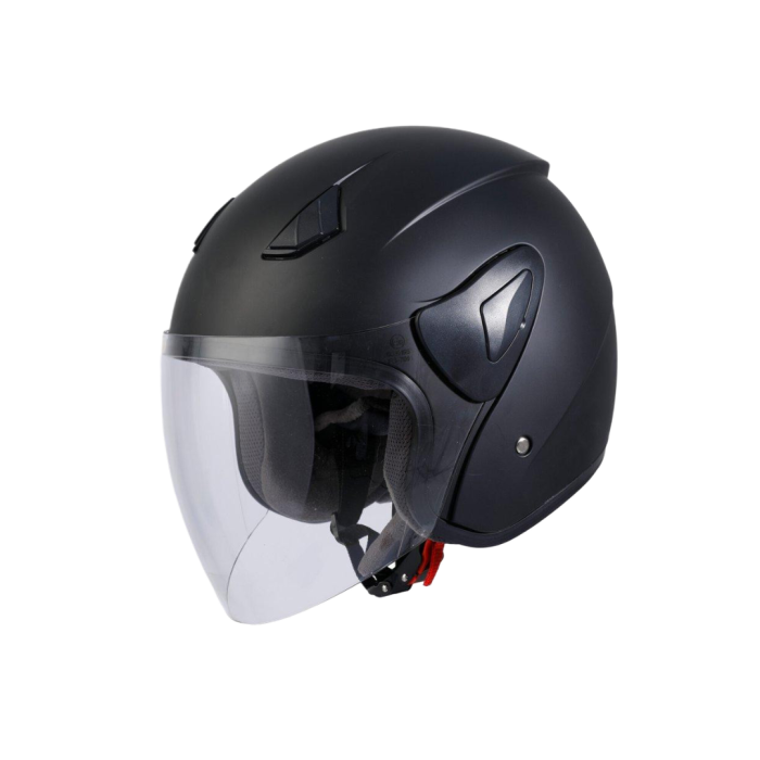 SWAY SW 733 Mat Siyah Yarım Kask