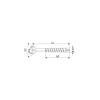 SPAX - M  3.5 X 40 KESİCİ UÇLU WİROX KAPLAMA MDF VİDASI (200LÜ KUTU)