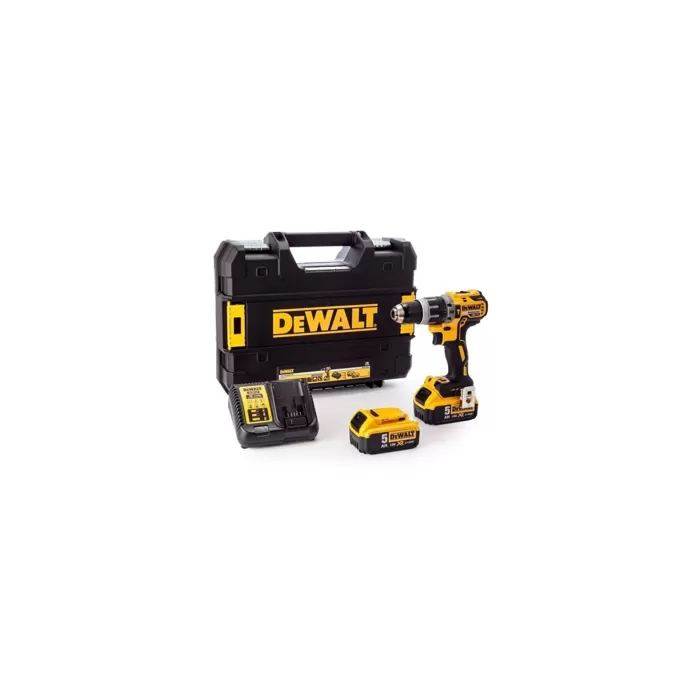 DEWALT 18V 5.0AH LI-ION ÇIFT AKÜLÜ KÖMÜRSÜZ PROFESYONEL DARBELI MATKAP