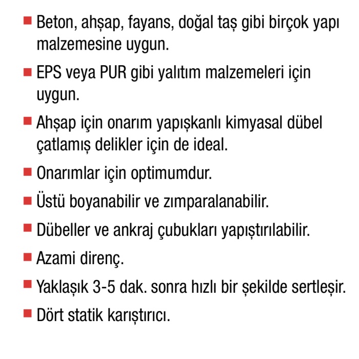 LIQUIX SOS 2K KİMYASAL TAMİR HARCI 084100161