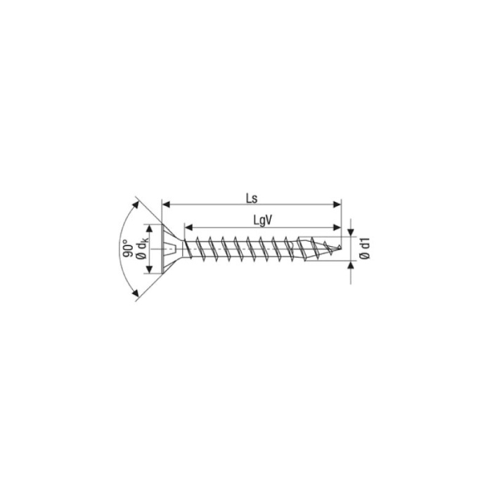 SPAX  4.0 X 80 YILDIZ HAVŞA BAŞLI YELLOX KAPLAMA VİDA (200LÜ KUTU)