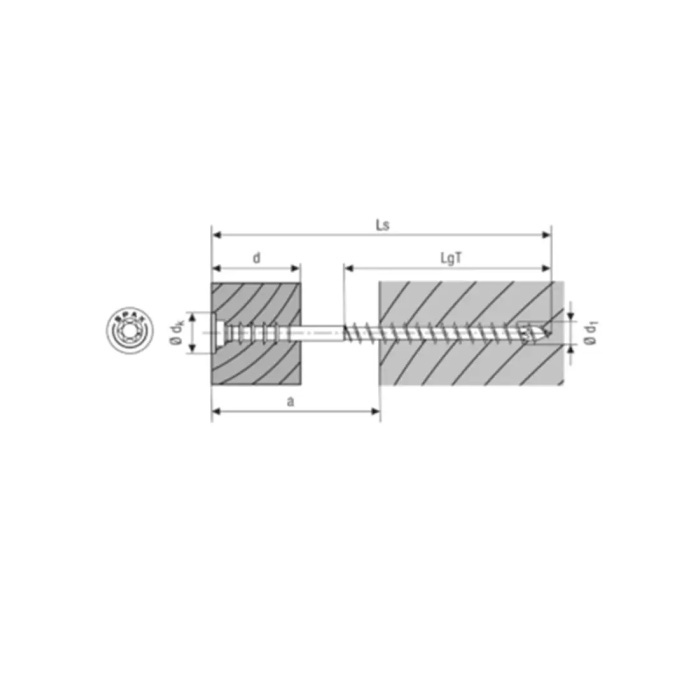 SPAX 6.0 X 100 T STAR PLUS T 30 WİROX KAPLAMA AYAR VİDASI (100LÜ KUTU)