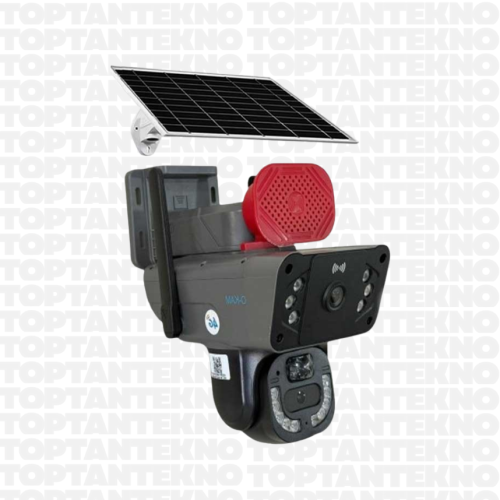 O-KAM 3815 4G Çift Lens Solar Güneş Panelli Kamera