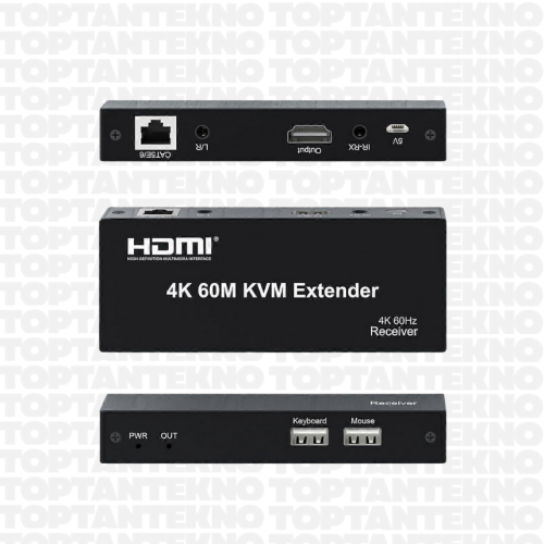 Novacom 4K 60M HDMI USB IR Cat6 KVM Extender