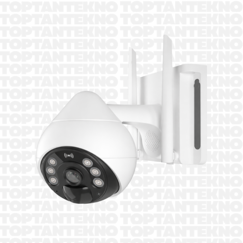 Novacom Vstarcam CB69-TZ 3 MP 360 Derece Solar Güneş Enerjili Gece Görüşlü Wi-Fi Güvenlik Kamerası