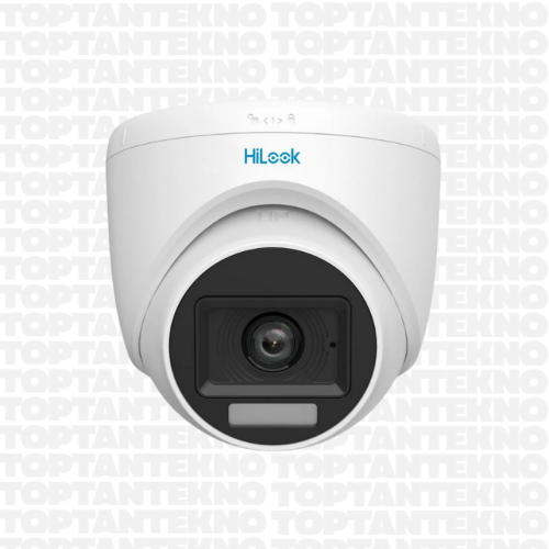 HiLook THC-T129-LPS 2MP 2.8mm Analog ColorVu HD Sesli Dome Güvenlik Kamerası