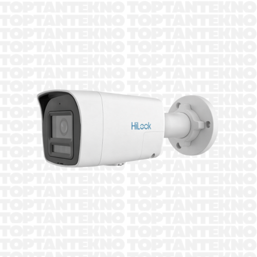 HiLook IPC-B129HA-LUF/Sl 2MP 2.8mm ColorVu Çift Yönlü Sesli IP Bullet Güvenlik Kamerası