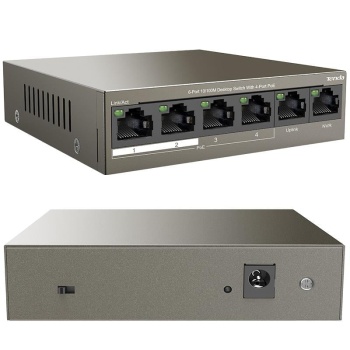 Tenda TEF1106P-4-63W 6-Port 10/100M 4-Port PoE Masaüstü Switch