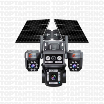 Esvision ES-5704 4G Solar Güvenlik Kamerası AOV 4 Lens