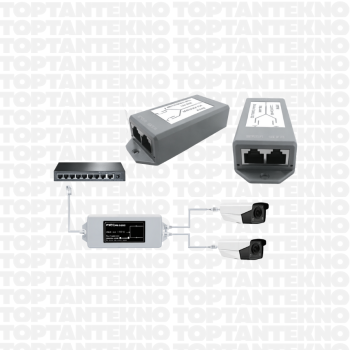 Novacom ND-PE102 Poe Extender 10/100 Mbps 1 İnput 2 Output 30W