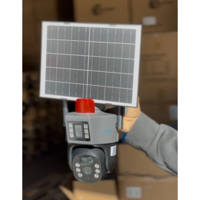 Okam 7015 Çift Lens 4G 6MP Solar Güvenlik Kamerası