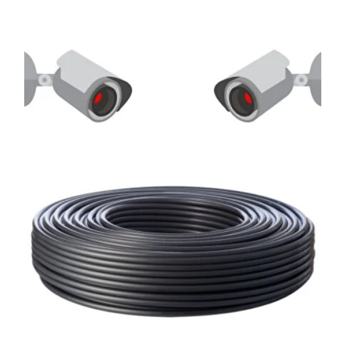 BERK KABLO 2+1 0.50mm CCTV Kamera Kablosu (1xRG59+2x0.50mm) Folyolu 100M CCTV Kablo