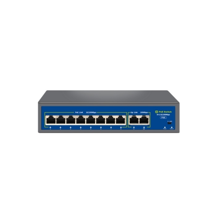Novacom NVC-HIF0820FBL-C 8 Port PoE Switch