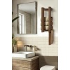 Ahşap Duvar Rafı/ Banyo Rafı/ Havluluk Ceviz