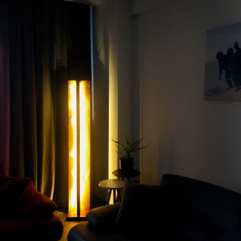 Ahşap Led Aydınlatma Lambader 150cm