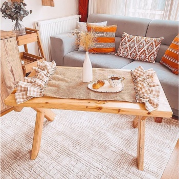 Ahşap Orta Sehpa Bahçe / Balkon / Mutfak Masası