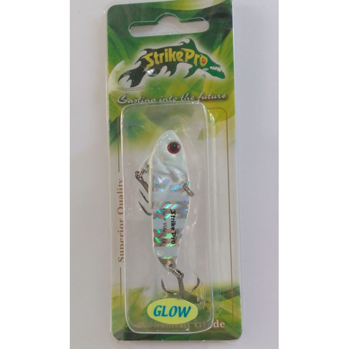 STRİKE PRO 4.5 CM VİBRASYON JİG YEM GLOW SIN051L (GLOW ZEBRA)