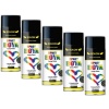 5 Adet Metalik Gri Sprey Boya 200 Ml