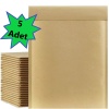 Kraft Kaplı Balonlu (Baloncuklu pat pat) Zarf 17x25+5cm  5 Adet