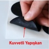 Zemin Koruyucu, Mobilya Keçesi 8li Set, Siyah (189 Parça) Masa Sandalye, Keçesi