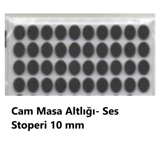 Zemin Koruyucu, Mobilya Keçesi 8li Set, Siyah (189 Parça) Masa Sandalye, Keçesi