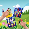 2 Set - 20 Parça  Emojiler ve Aile Bireyleri Parmak Kukla