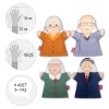 4 Parça  Aile Büyükleri El Kukla Set , Eğitici Oyuncak