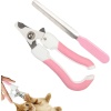 Törpülü Kedi Köpek Tırnak Makası 5,5*14,5 cm Pembe