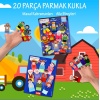 2 Set - 20 Parça  Masal Kahramanları ve Aile Bireyleri Parmak Kukla
