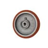 TRANSPALET TEKERİ DÖKÜM POLİÜTERAN KAPLAMALI BİLYALI RULMANLI 200 X 50 X 20 (Lisinya)