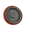 TRANSPALET TEKERİ DÖKÜM POLİÜTERAN KAPLAMALI BİLYALI RULMANLI 200 X 50 X 20 (Lisinya)