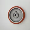 TRANSPALET TEKERİ DÖKÜM POLİÜTERAN KAPLAMALI BİLYALI RULMANLI 200 X 50 X 20 (Lisinya)